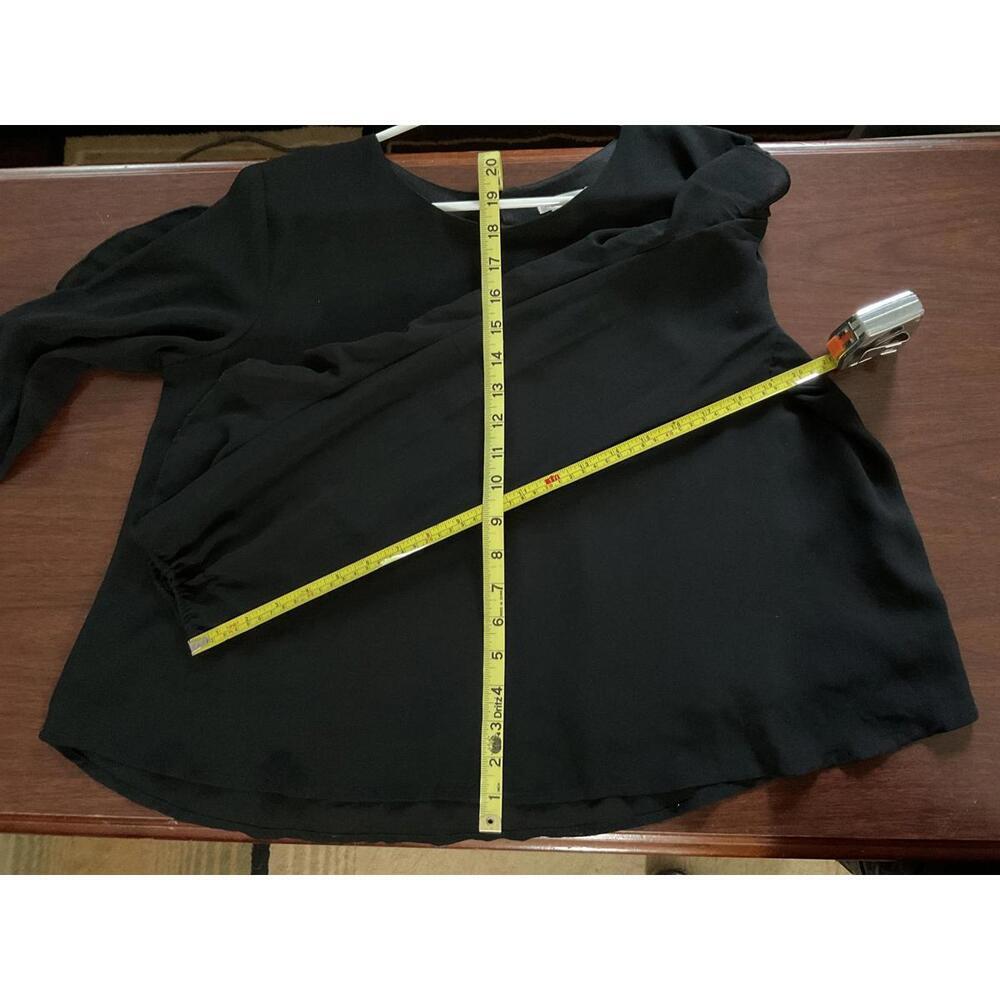 Xhilaration black long sleeve Medium Blouse shirt - Picture 9 of 10